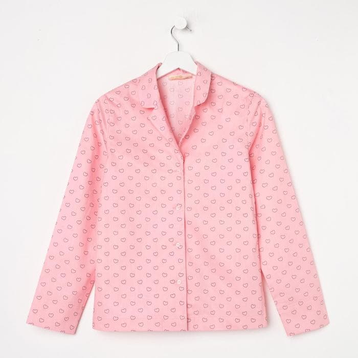 Рубашка женские KAFTAN «Сердца», размер 44-46