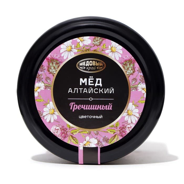 Мёд алтайский гречишный, натуральный цветочный, 200 г