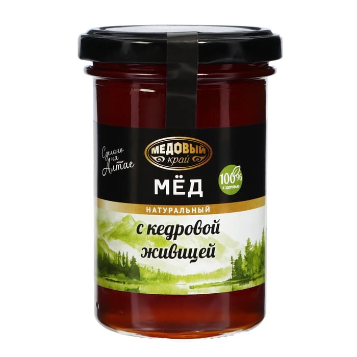 Мёд алтайский с кедровой живицей, 300 г
