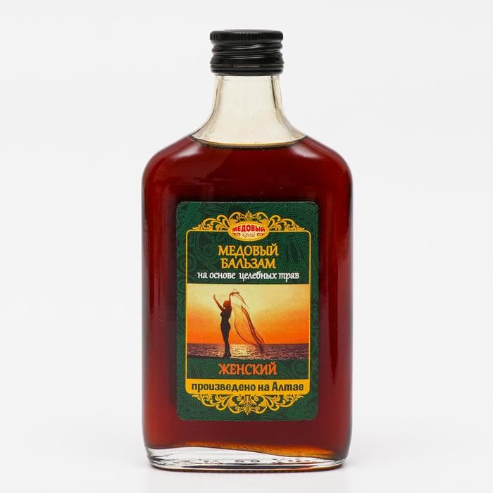 Безалкогольный алтайский медовый бальзам на травах «Женский», 250 мл