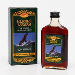 Безалкогольный алтайский медовый бальзам на травах для зрения, 250 мл