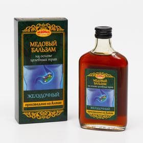 Безалкогольный алтайский медовый бальзам на травах «Желудочный», 250 мл