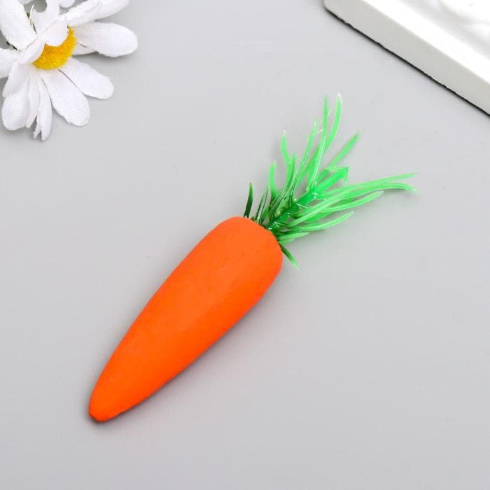 Пасхальный декор «Морковки», набор 18 шт., настольная фигурка морковь 8×1.3 см; 8×8×8 см