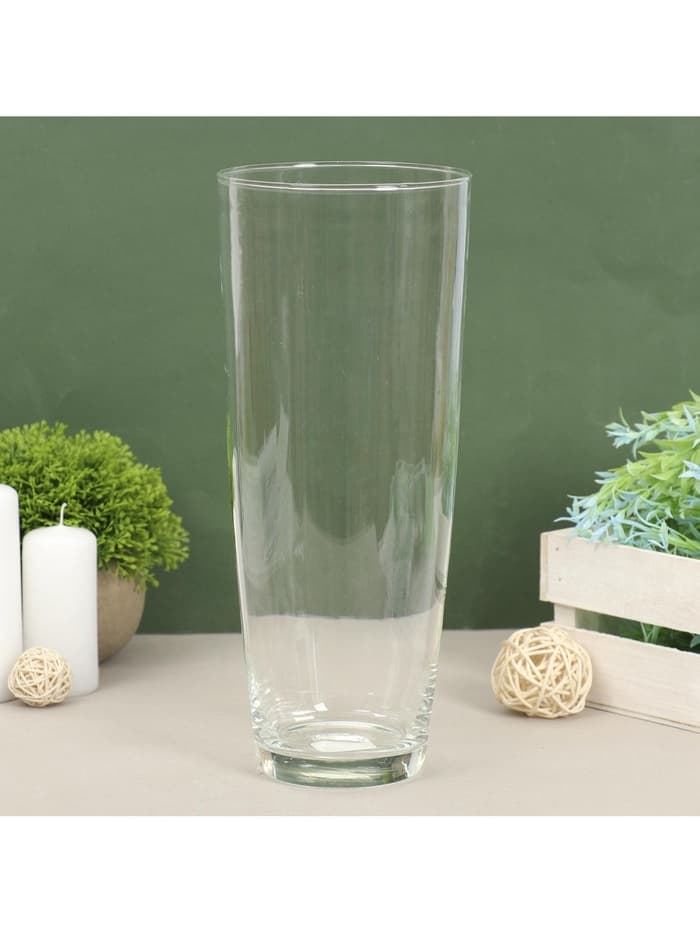 Ваза для цветов «Нина», 2.22 л, d=12 см, h=29 см, стекло, прозрачная