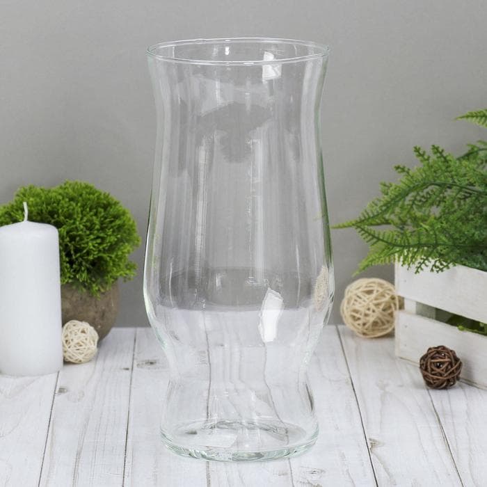 Ваза для цветов «Арисетта», 2.4 л, 26×12 см, стекло, прозрачная