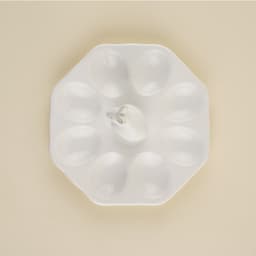 Подставка для яиц SL Home «Пасхальные кролики», 19×9 см, 8 ячеек, доломит, белая