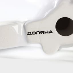 Кольцо для салфеток Доляна «Зайка», 9.1×4.3×10.5 см, доломит, белое