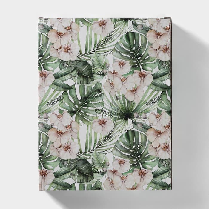 Менажница 2 ячейки Доляна «Лист», 24.7×18×3.8 см, доломит, зелёная