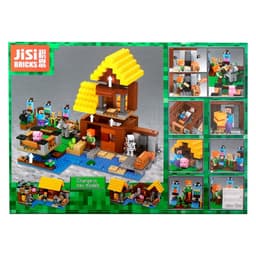 Конструктор Мой мир JISI BRICKS «Фермерский домик», 561 деталь