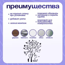 Наклейка интерьерная с фоторамками TAKE IT EASY «Воспоминания», декор на стену, панно 130×106 см