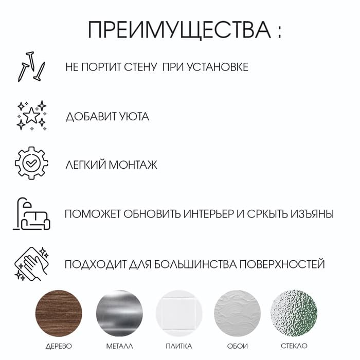 Наклейка интерьерная TAKE IT EASY «Мэрилин Монро», декор настенный, панно, 100×90 см