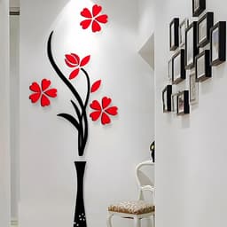 Наклейка интерьерная TAKE IT EASY «Цветы», декор на стену, панно 150×58 см