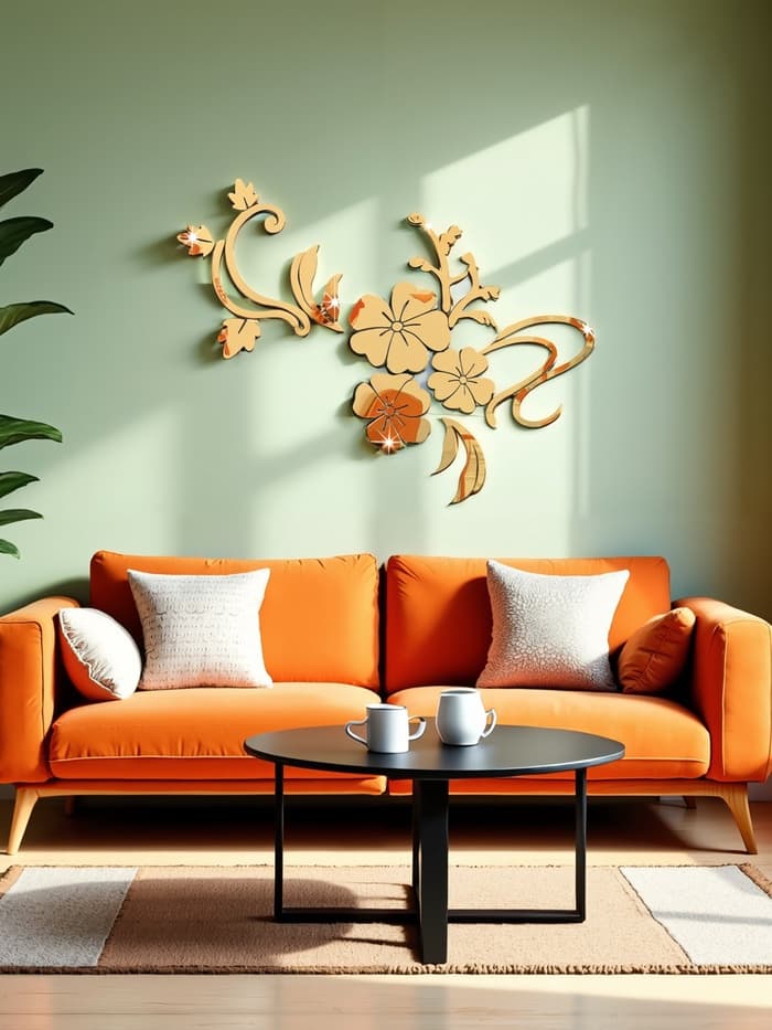 Набор наклеек интерьерных TAKE IT EASY «Цветы», декор настенный, панно, 124×165 см