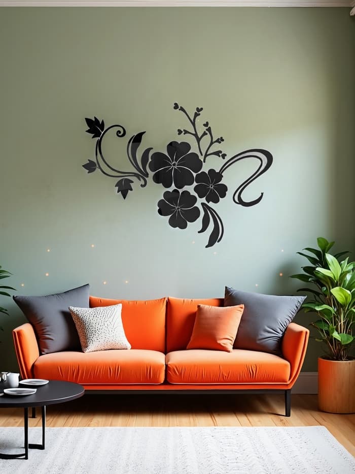 Набор наклеек интерьерных TAKE IT EASY «Цветы», декор настенный, панно, 124×165 см