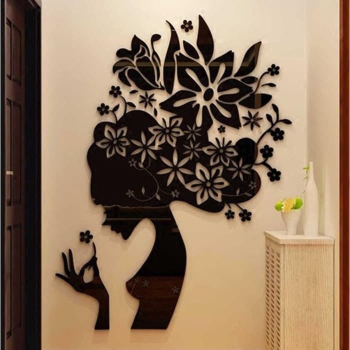 Зеркало настенное «Девушка», на клеевой основе, акриловое, 80×63 см