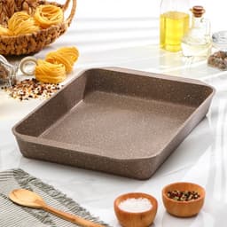 Противень «Гранит Brown», 30×40 см, h=5.5 см, антипригарное покрытие, литой алюминий, коричневый