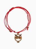 Браслет-оберег «Став», на здоровье, сова, цвет золото, 8 см