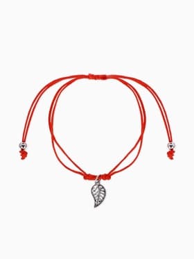 Браслет-оберег «Став», приносящий деньги, лист, цвет серебро, 8 см