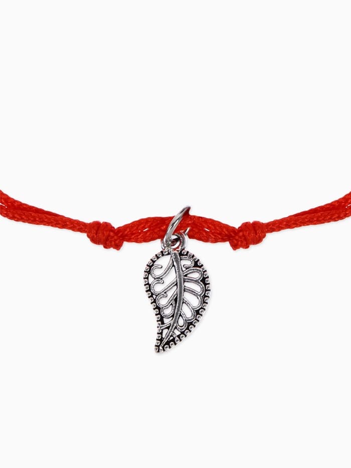 Браслет-оберег «Став», приносящий деньги, лист, цвет серебро, 8 см