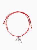 Браслет-оберег «Став», везунчик, дельфин, цвет серебро, 8 см