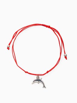 Браслет-оберег «Став», везунчик, дельфин, цвет серебро, 8 см