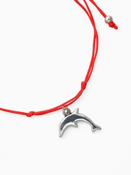 Браслет-оберег «Став», везунчик, дельфин, цвет серебро, 8 см