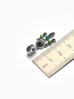 Шарм подвеска «Ловец снов», цветная в серебре