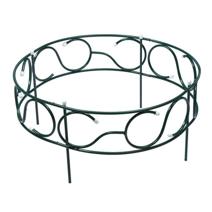 Грядка оцинкованная, 70×70×30 см, зелёная, «Декоративная»