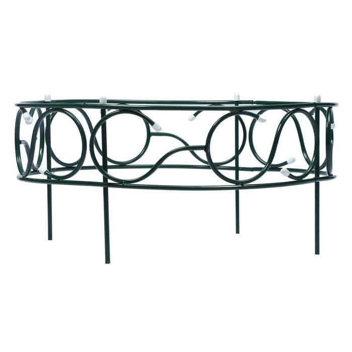 Грядка оцинкованная, 70×70×30 см, зелёная, «Декоративная»