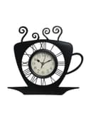Часы настенные интерьерные «Кофейная чашка», серия: Кухня, 31×33 см, чёрные