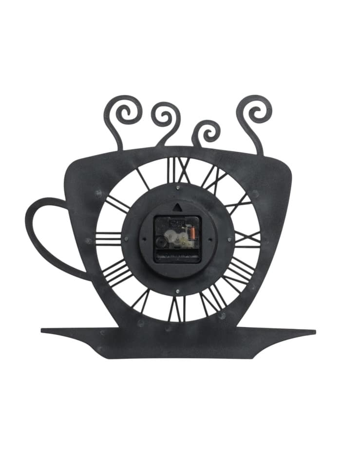 Часы настенные интерьерные «Кофейная чашка», серия: Кухня, 31×33 см, чёрные