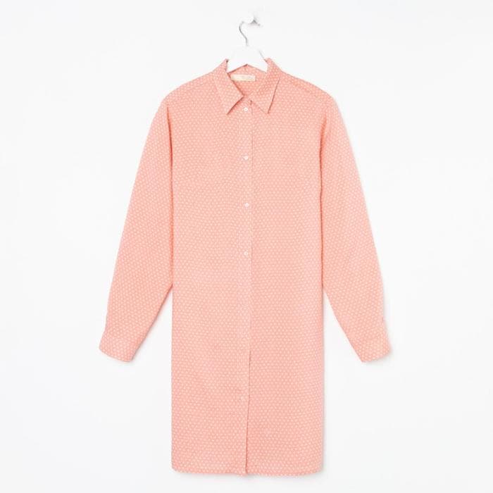 Рубашка (сорочка) женские KAFTAN «Горох», корал, размер 40-42