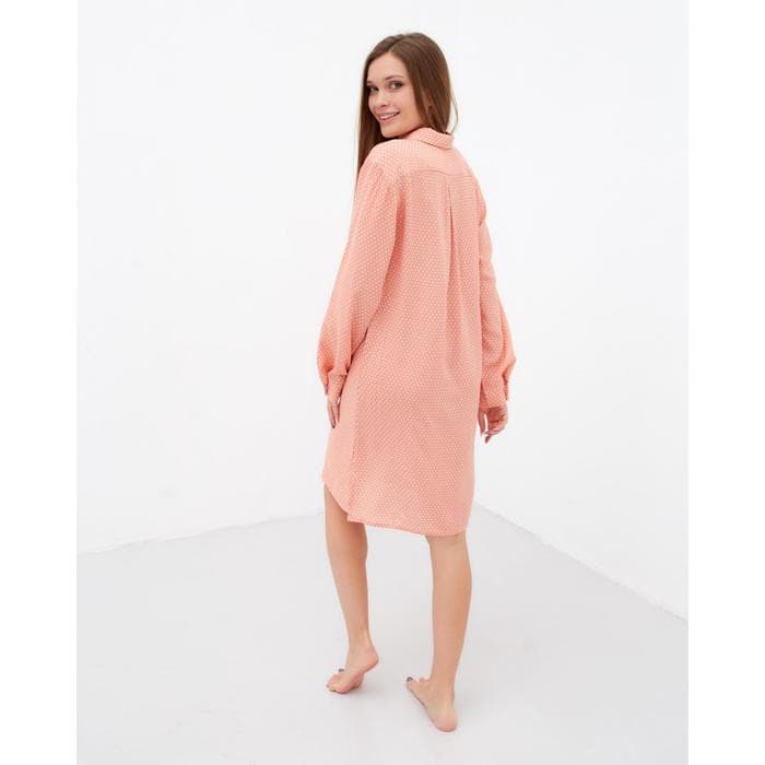 Рубашка (сорочка) женские KAFTAN «Горох», корал, размер 40-42