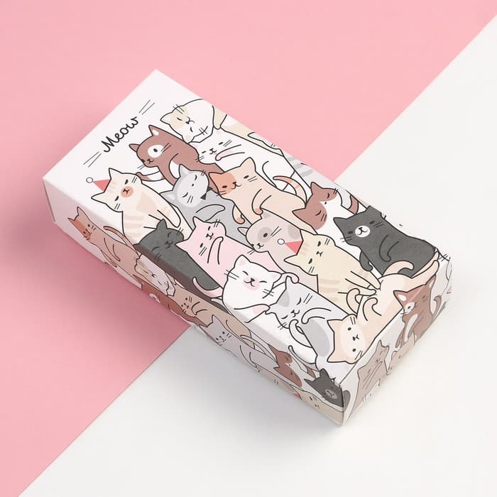 Носки женские KAFTAN Meow, набор 5 пар, размер 36-39 (23-25 см)