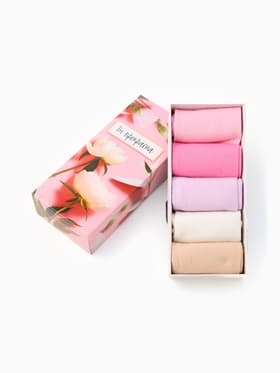 Носки женские KAFTAN «Ты прекрасна», набор 5 пар, р. 36-39 (23-25 см)