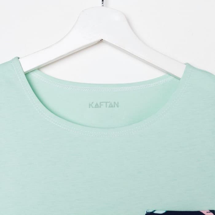 Футболка домашняя с карманом женская KAFTAN Tropical dream, размер 40-42