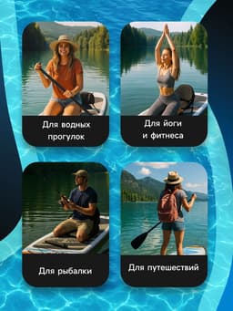 Сапборд Bestway White Cap Convertible, 305×84×12 см, комплект: насос, лиш, киль, сумка, сиденье, 65341 Bestway