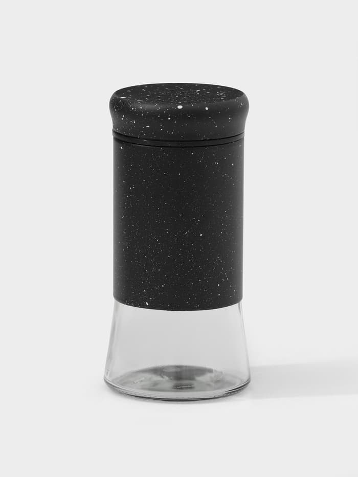 Солонка «Стиль», 150 мл, 5.5×8 см, стекло, чёрная