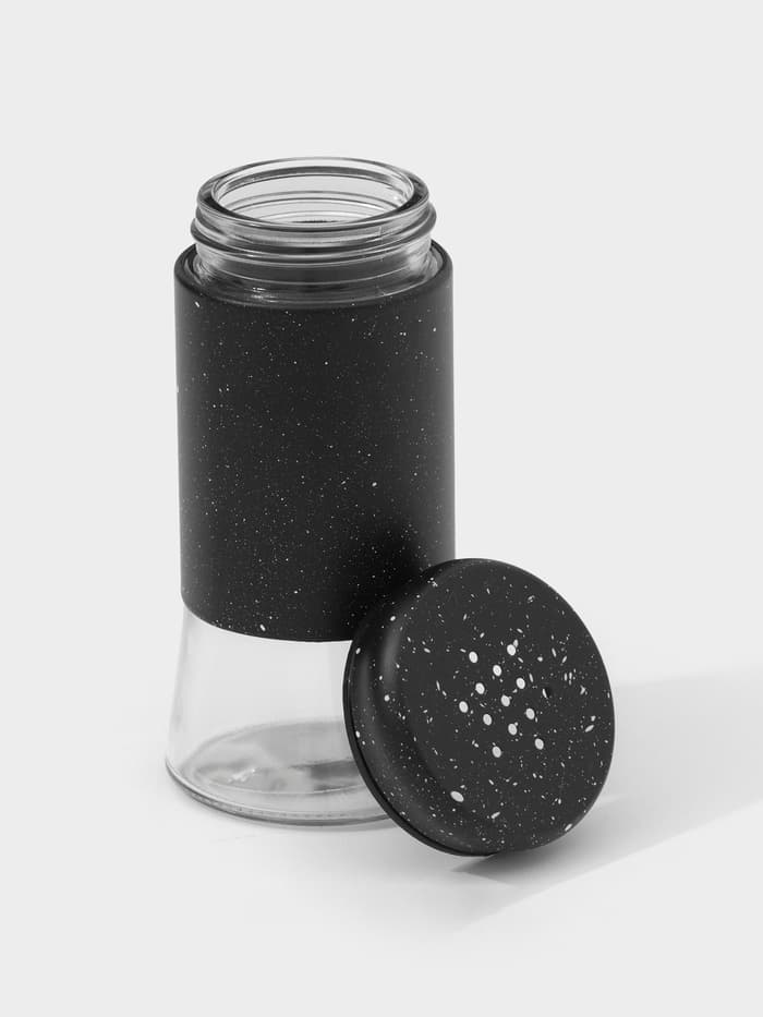 Солонка «Стиль», 150 мл, 5.5×8 см, стекло, чёрная