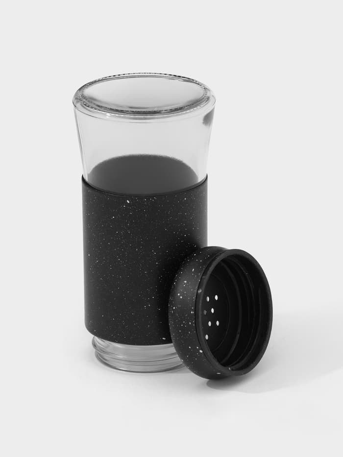 Солонка «Стиль», 150 мл, 5.5×8 см, стекло, чёрная