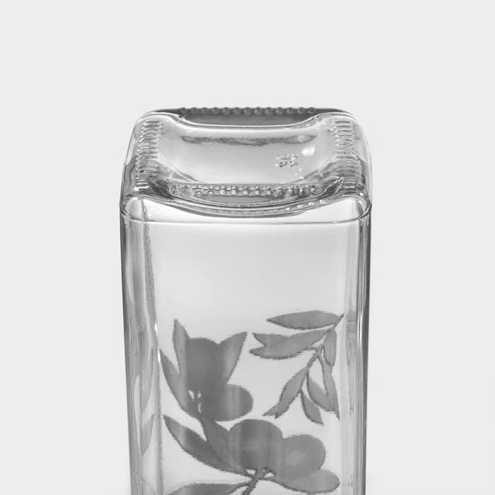 Бутылка для соусов и масла Доляна «Олива», 500 мл, 6×29 см, стекло, прозрачная