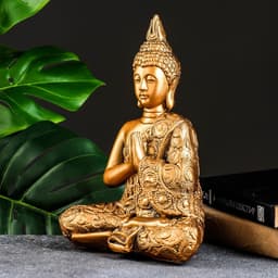 Фигурка гипс «Будда средний», бронза, 28×19.5×11 см