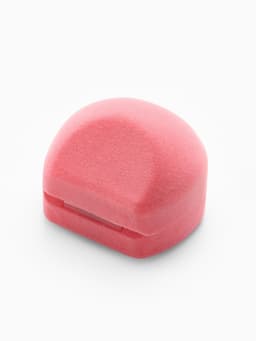 Футляр под кулон, серьги, кольца «Кнопка», бархатный, 5.3×5×3.3 см, розовый