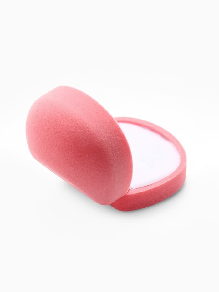 Футляр под кулон, серьги, кольца «Кнопка», бархатный, 5.3×5×3.3 см, розовый