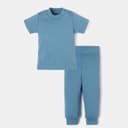 Костюм для мальчика (футболка, брюки) «Крошка Я» BASIC LINE, рост 68-74, синий