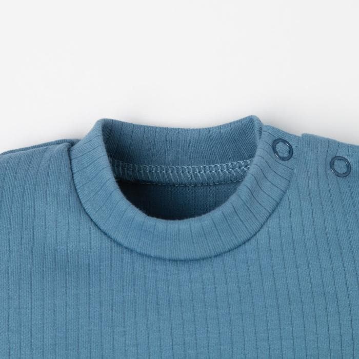 Костюм для мальчика (футболка, брюки) «Крошка Я» BASIC LINE, рост 68-74, синий