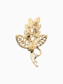 Брошь «Букетик», цветная в золоте