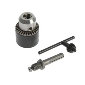 Патрон для дрели ТУНДРА, М12×1.25, 1.5 - 13 мм + переходник на SDS-plus