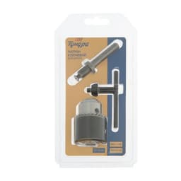 Патрон для дрели ТУНДРА, М12×1.25, 1.5 - 13 мм + переходник на SDS-plus