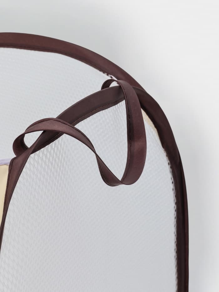 Корзина для игрушек Доляна «Зайка», складная, 32×32×52 см, коричневая